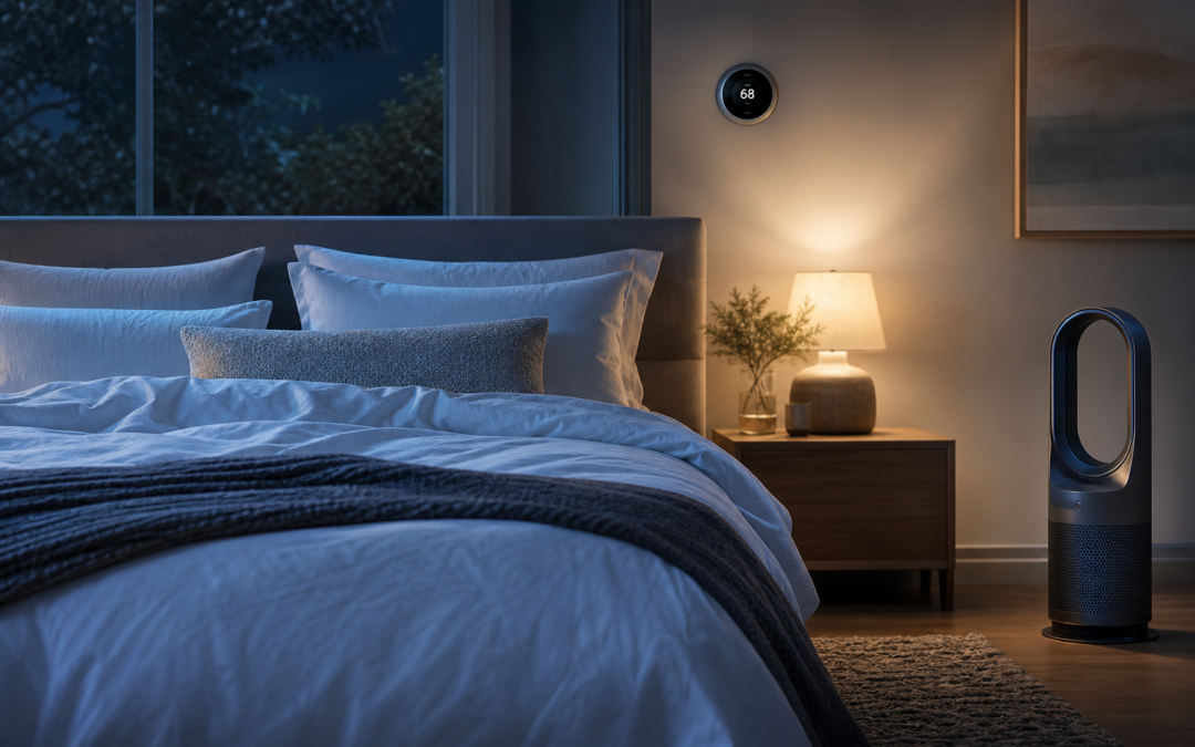 Photo-realistic sleep-health hero image for: Best Sleep Products for Hot Sleepers: What Actually Helps