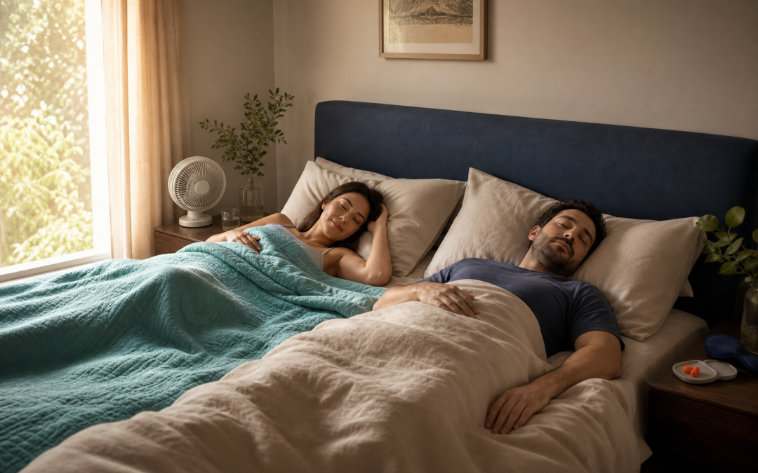 Couples Sleep Setup: Hot Sleeper, Snorer, Light Sleeper