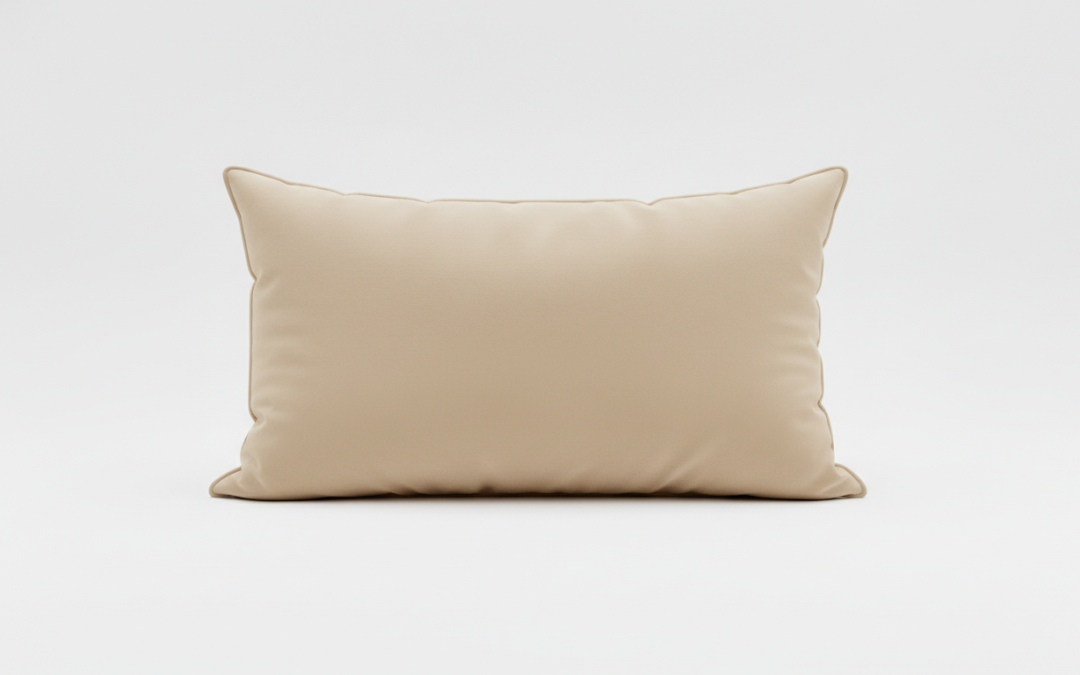 Generic plush bed pillow, product illustration