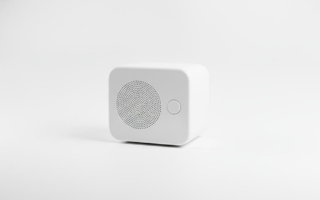 Generic compact white noise machine, product illustration