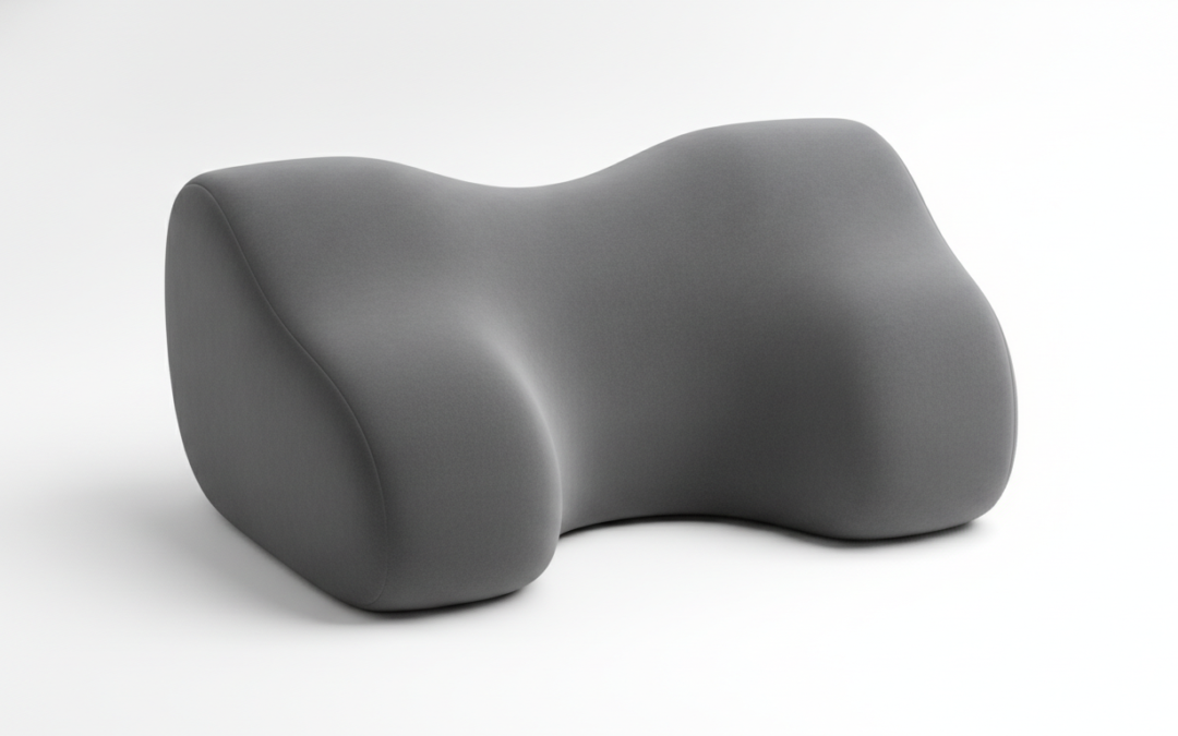 Generic contoured memory foam cervical pillow, product illustration