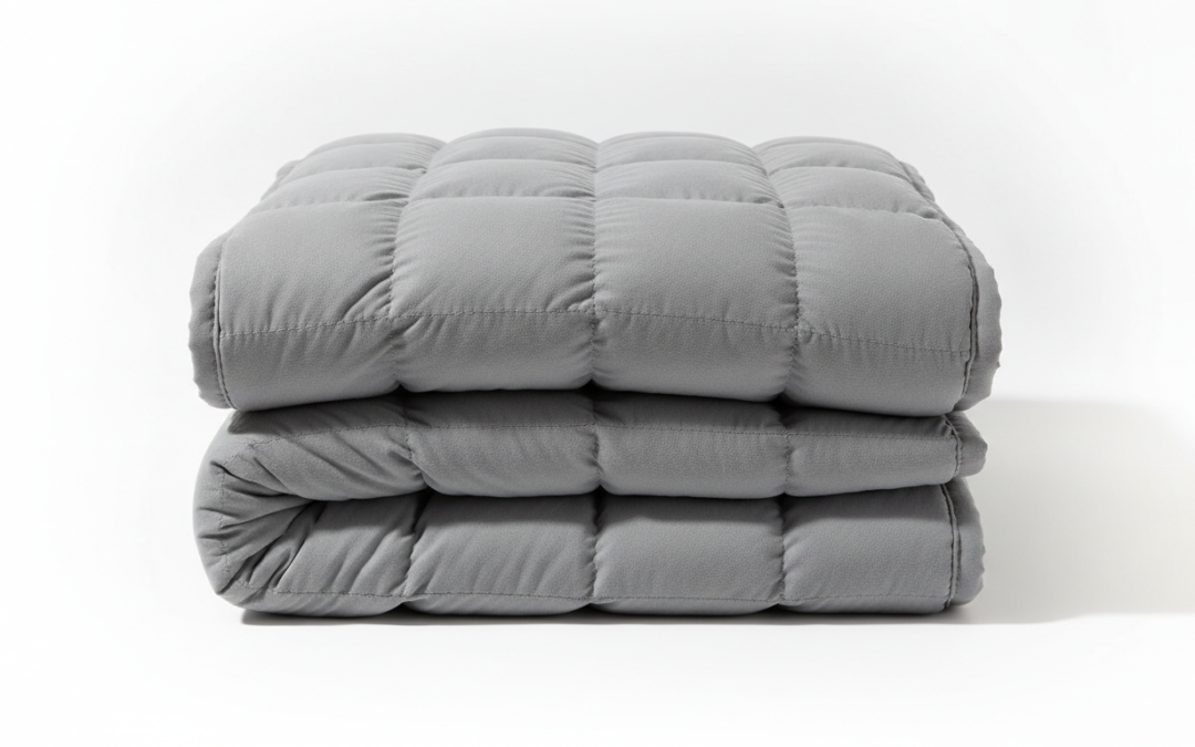 Generic quilted weighted blanket, product illustration